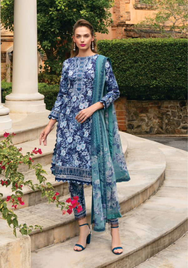 Royal Blue Gulaal Lawn 2024