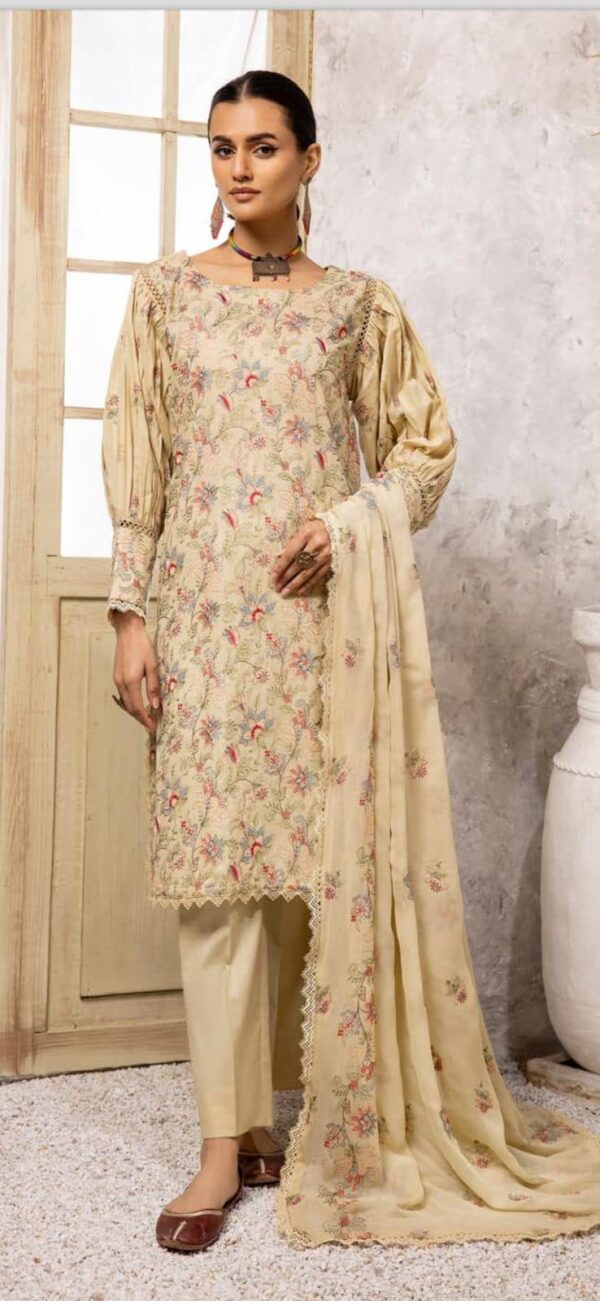 Light Mehendi Green Khoobsurat Exclusive Lawn