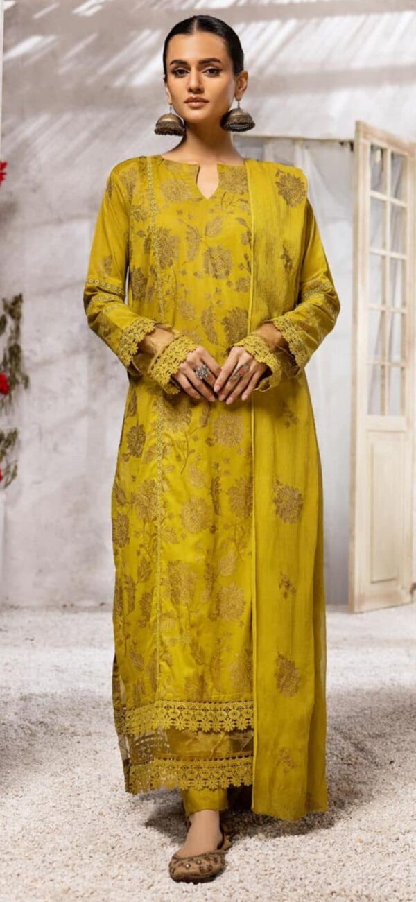 Olive Green Khoobsurat Exclusive Lawn