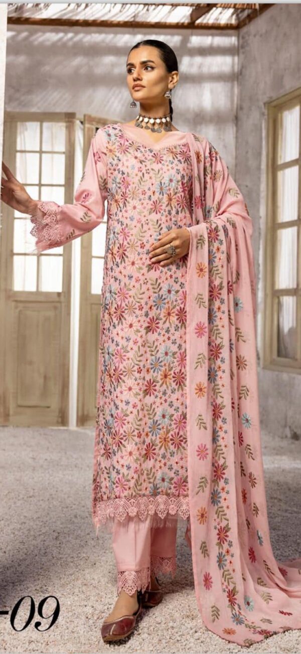 Rose Pink Khoobsurat Exclusive Lawn