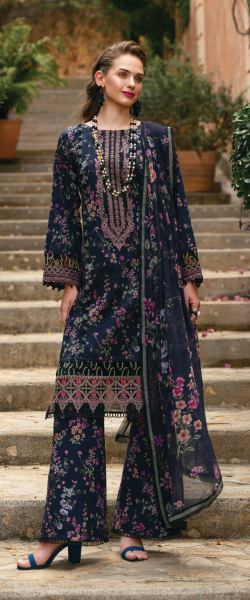 Black Gulaal Lawn 2024